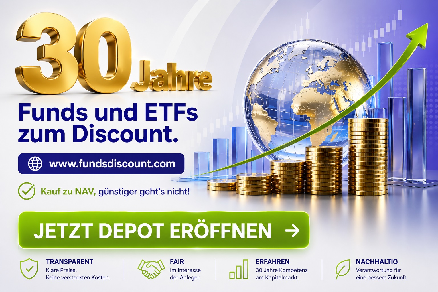 30 Jahre Funds und ETFs zum Discount